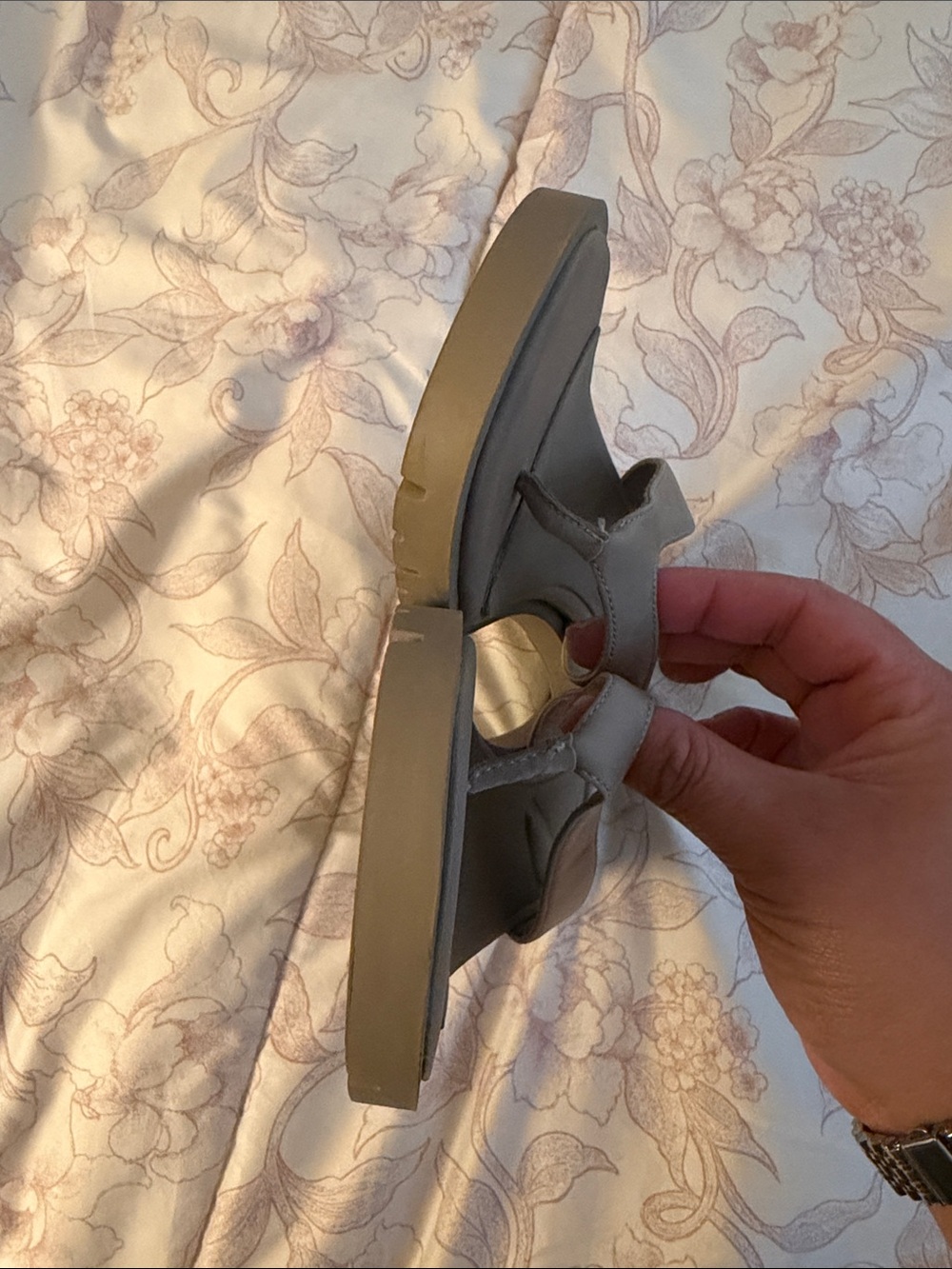 Zara gray thong kitten heels - Picture 6 of 7